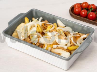 Bulvės su kalakutienos filė ir daikonu Žingsnis 2