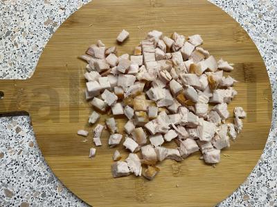 Rūkyta vištienos salotos su korėjietiška morkų ir Pekino kopūstu Žingsnis 2