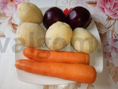 A-lyv vinigretas su grūdėta garstyčia Žingsnis 1