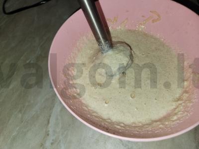 Varškės-avižų apkepas Žingsnis 1