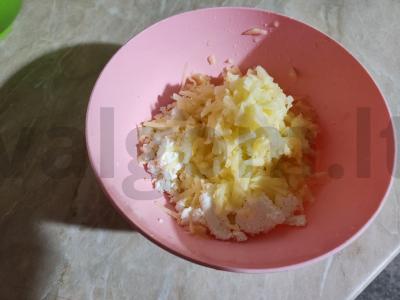 Varškės-avižų apkepas Žingsnis 3