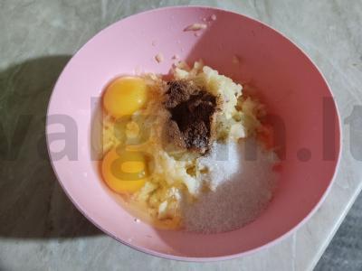 Varškės-avižų apkepas Žingsnis 4