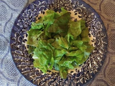 Salotas su kamambero sūriu Žingsnis 1