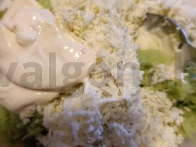 Žaliosios ridikėlių salotos Žingsnis 3