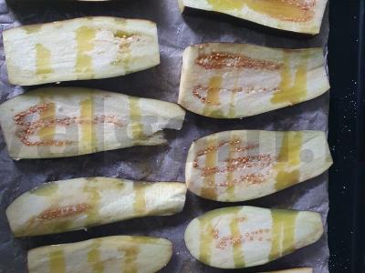 Kepti baklažanai Žingsnis 1