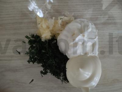 Cukinijų ritinys su morkomis Žingsnis 6