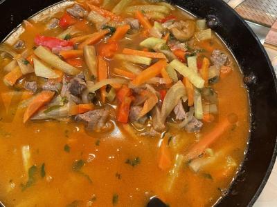 Klasikinis lagmanas su jautiena Žingsnis 4