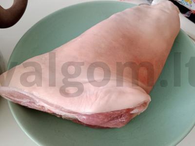 Kiaulienos kulšelis aluje su medumi ir adžika Žingsnis 1