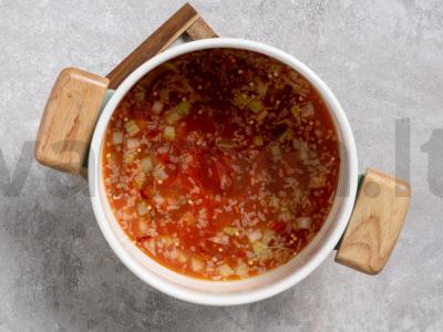 Pomidorų sriuba su jūros gėrybėmis Žingsnis 5