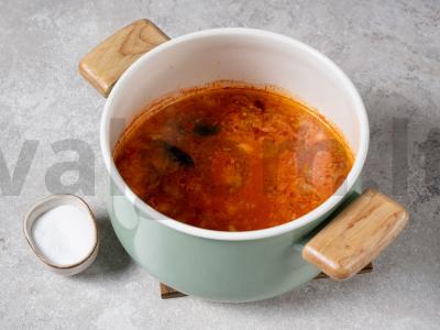 Pomidorų sriuba su jūros gėrybėmis Žingsnis 7