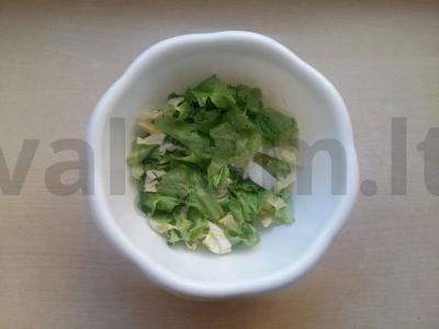 Šventinis salotas su granatų sėklomis Žingsnis 2