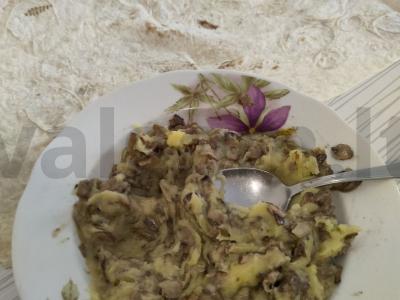 Tortilijos su bulvių koše ir grybais tešloje Žingsnis 3