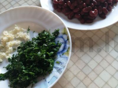 Pupelių salotos su vištiena Žingsnis 2