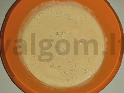 Velykinis kulichas be kiaušinių Žingsnis 1