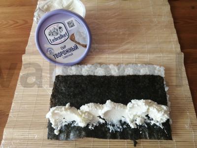 Rulonai „A-la Filadelfija“ su sūdyta upėtakiu Žingsnis 3