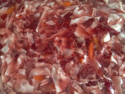 Burokėlių sriuba su antis Žingsnis 11