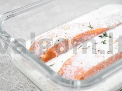 Lašiša grietinėlės padaže orkaitėje Žingsnis 2