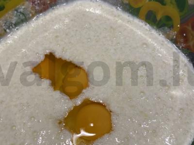 Varškės keksiukas su kefyru ir blynų miltais Žingsnis 2