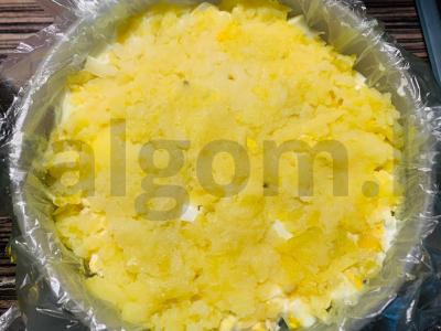 Kalakutų salotos „Gribų“ Žingsnis 8