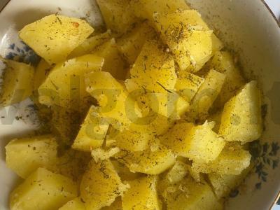 Patiekalas „Berro“ iš bulvių ir kiaulienos Žingsnis 8