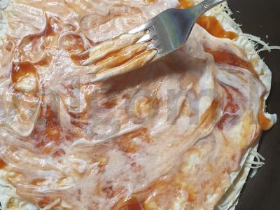 Pica su dešra ant lavašo Žingsnis 2