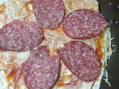 Pica su dešra ant lavašo Žingsnis 3