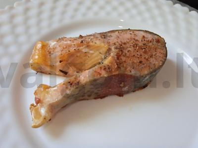 Upėtakis su grietinėlės, ikrų ir mocarelos padažu Žingsnis 2