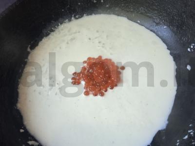 Upėtakis su grietinėlės, ikrų ir mocarelos padažu Žingsnis 4