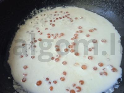 Upėtakis su grietinėlės, ikrų ir mocarelos padažu Žingsnis 5