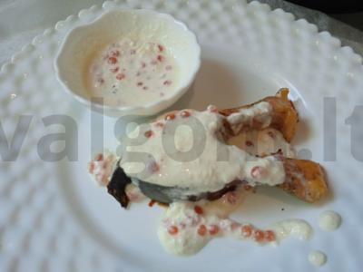 Upėtakis su grietinėlės, ikrų ir mocarelos padažu Žingsnis 6