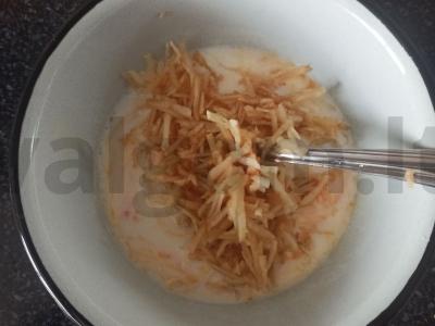 Obuolių blynai pagal patikrintą receptą Žingsnis 3