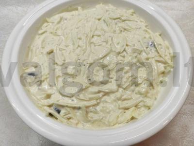 Jūros ešerys grietinės ir garstyčių padaže Žingsnis 3