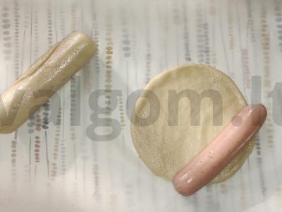 Dešrelės tešloje Žingsnis 2