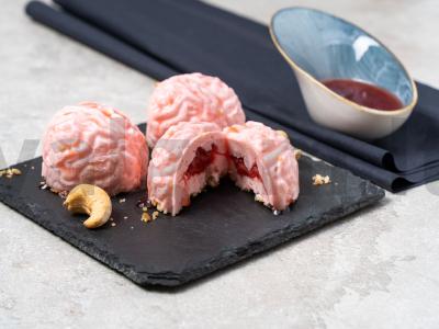 Sūrio pyragas smegenų pavidalu pagrindine nuotrauka