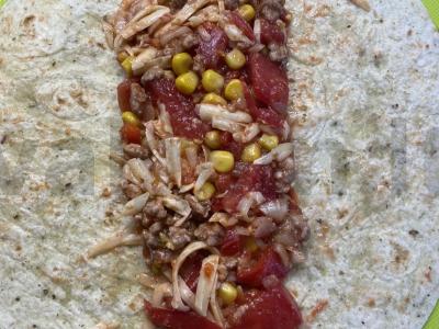 Burrito su jautienos faršu Žingsnis 2