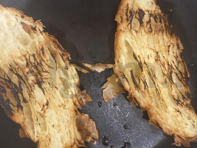 Kruasanas su omletu ir tunu Žingsnis 1