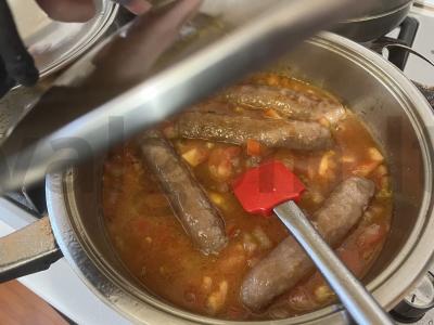 Sultingi kupatai su pomidorais pomidorų padaže Žingsnis 3