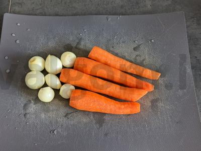 Žuvies filė su daržovėmis garuose Žingsnis 1