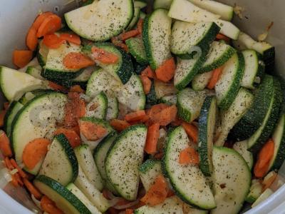 Žuvies filė su daržovėmis garuose Žingsnis 6