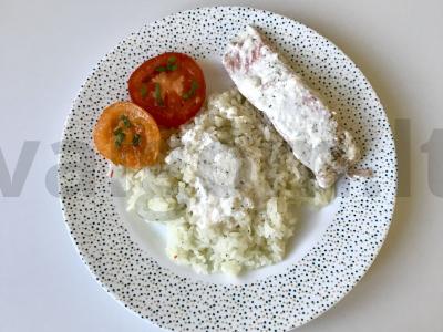 Švelni upėtakis grietinėlėje pagrindine nuotrauka