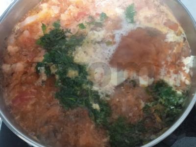 Borsčas su žiedine kopūstu Žingsnis 3