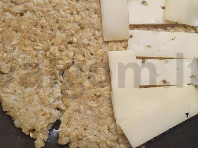 Avižų blynas su sūriu pusryčiams arba užkandžiui Žingsnis 3