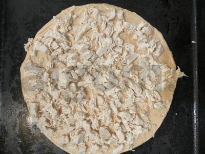 Vištienos pica su grybais ir alyvuogėmis Žingsnis 8