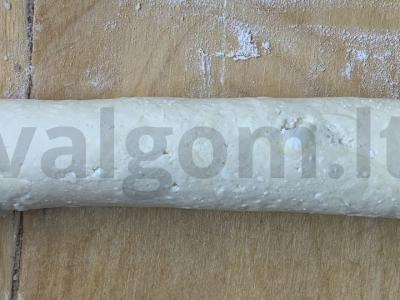 Varškės ritinėliai su kokosų drožlėmis Žingsnis 5