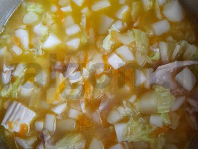 Tirštas kopūstų sriuba Žingsnis 7