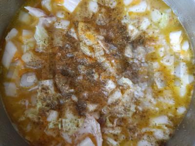 Tirštas kopūstų sriuba Žingsnis 8