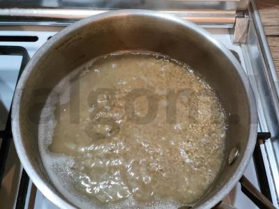 Kvinoja su pupelėmis ir bekonu Žingsnis 2