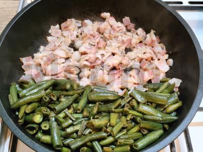 Kvinoja su pupelėmis ir bekonu Žingsnis 3