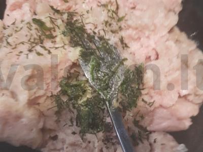 Zaravšan – kiaušinis blynelis su mėsos įdaru Žingsnis 1