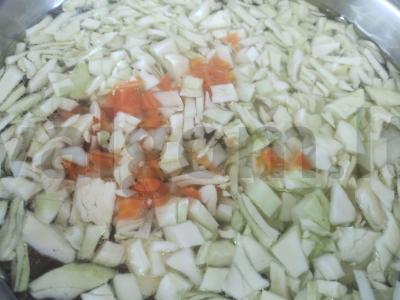 Borsčas su pupelėmis Žingsnis 1